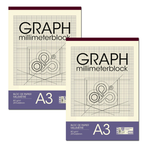 Graph 80 gsm 50 sheets 29.7 x 42 cm (pack of 5)