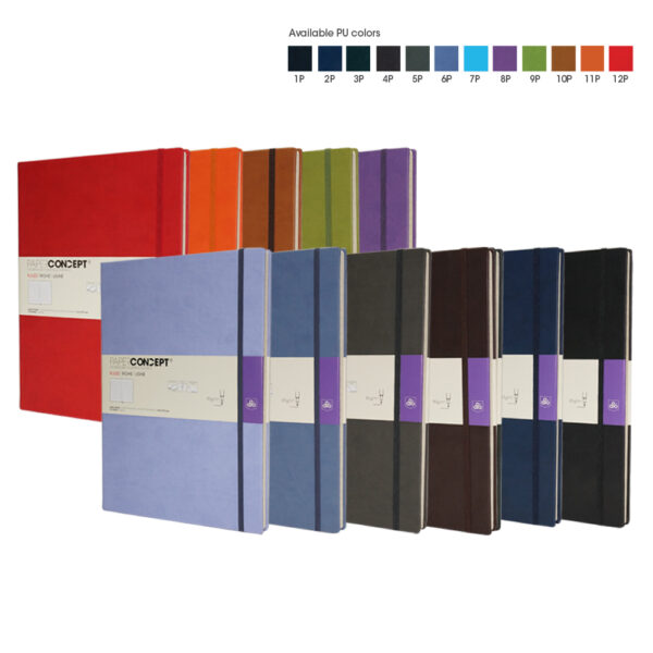 Paperconcept Executive Notebook PU Hard cover line 21x29.7 cm (pack of 1)