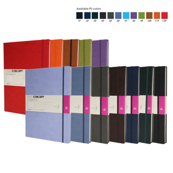 Paperconcept Executive Notebook PU Hard cover plain 21x29.7 cm (pack of 1)