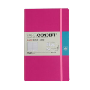 Paperconcept Executive Notebook PU Fluo Hard cover line 13x21 cm (pack of 1)