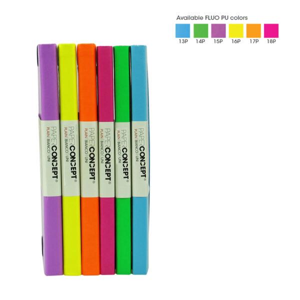 Paperconcept Executive Notebook PU FLUO Hard cover plain 21x29.7 cm (pack of 1)