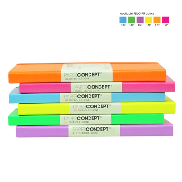Paperconcept Executive Notebook PU Fluo Soft cover line 21x29.7 cm (pack of 1)