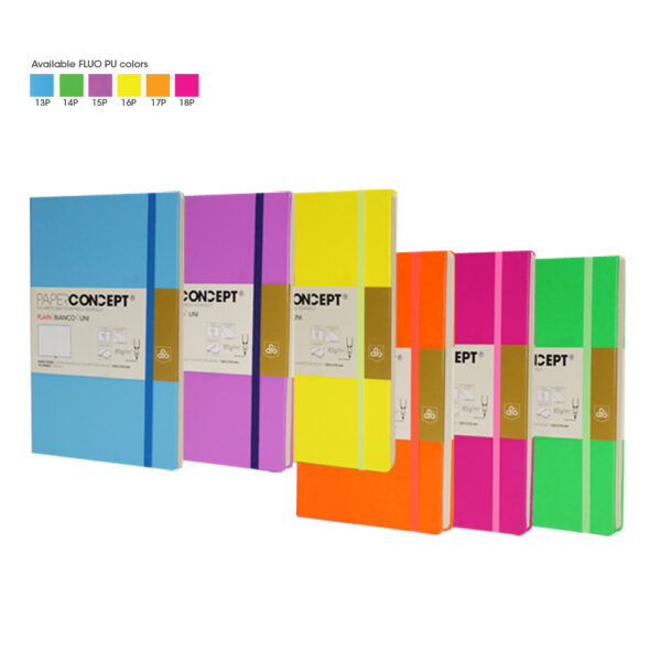 Paperconcept Executive Notebook PU Fluo Soft cover plain 21x29.7 cm (pack of 1)